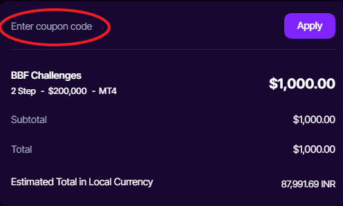 blueberry funded coupon code